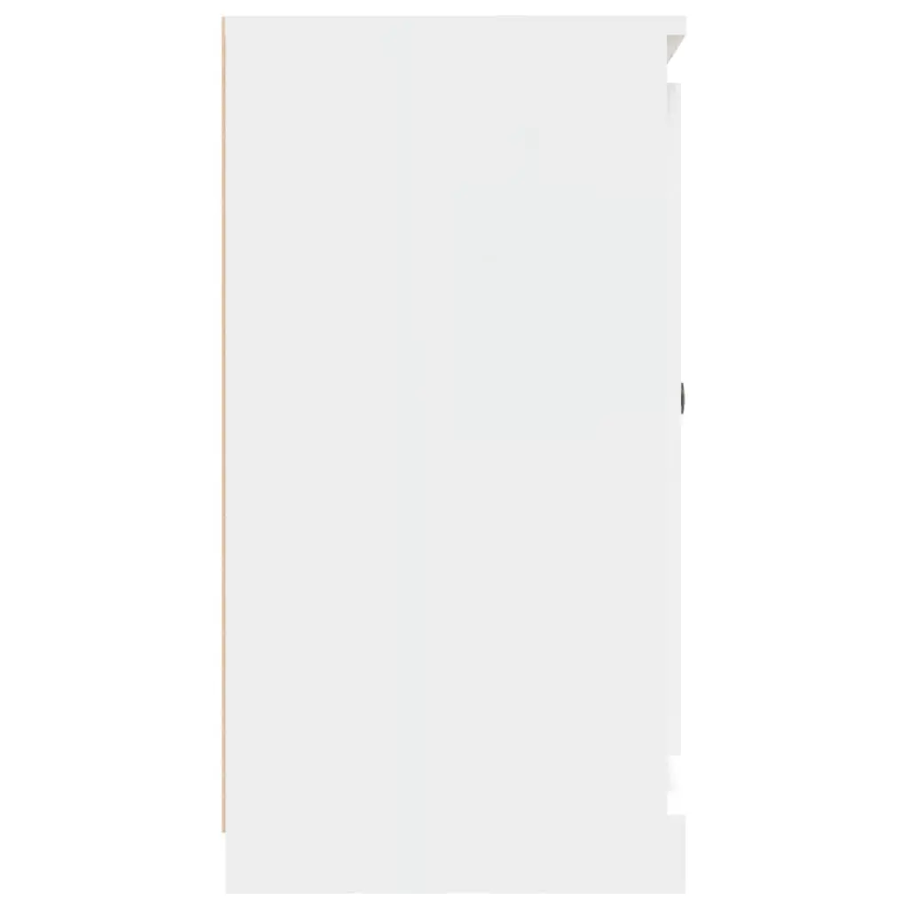 White Sideboard Storage Cabinet 70x35.5x67.5 cm Engineered Wood Home Furniture