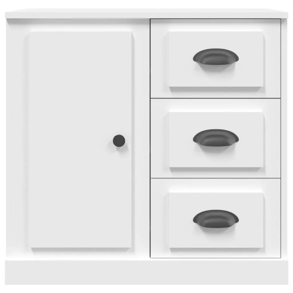White Sideboard 70x35.5x67.5 cm Storage Cabinet Engineered Wood Furniture