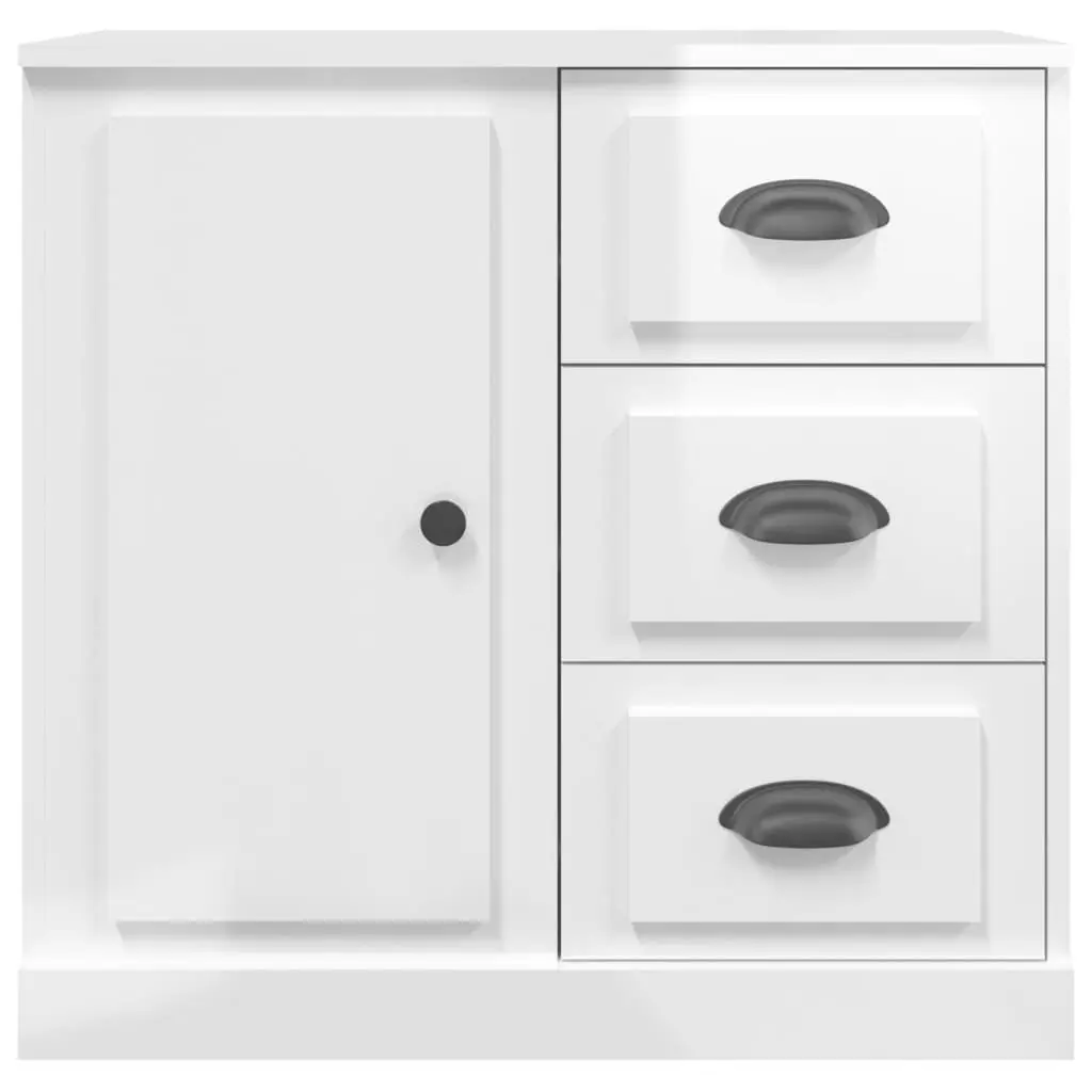 White High Gloss Sideboard for Living Spaces