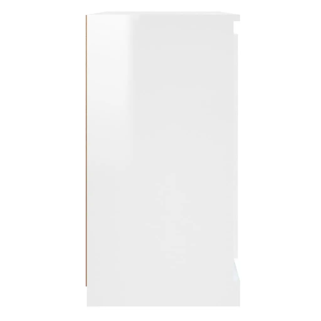 White High Gloss Sideboard for Living Spaces