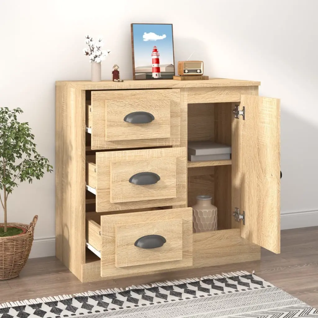 Sideboard Brown 70x35.5x67.5 cm Engineered Wood Storage Cabinet