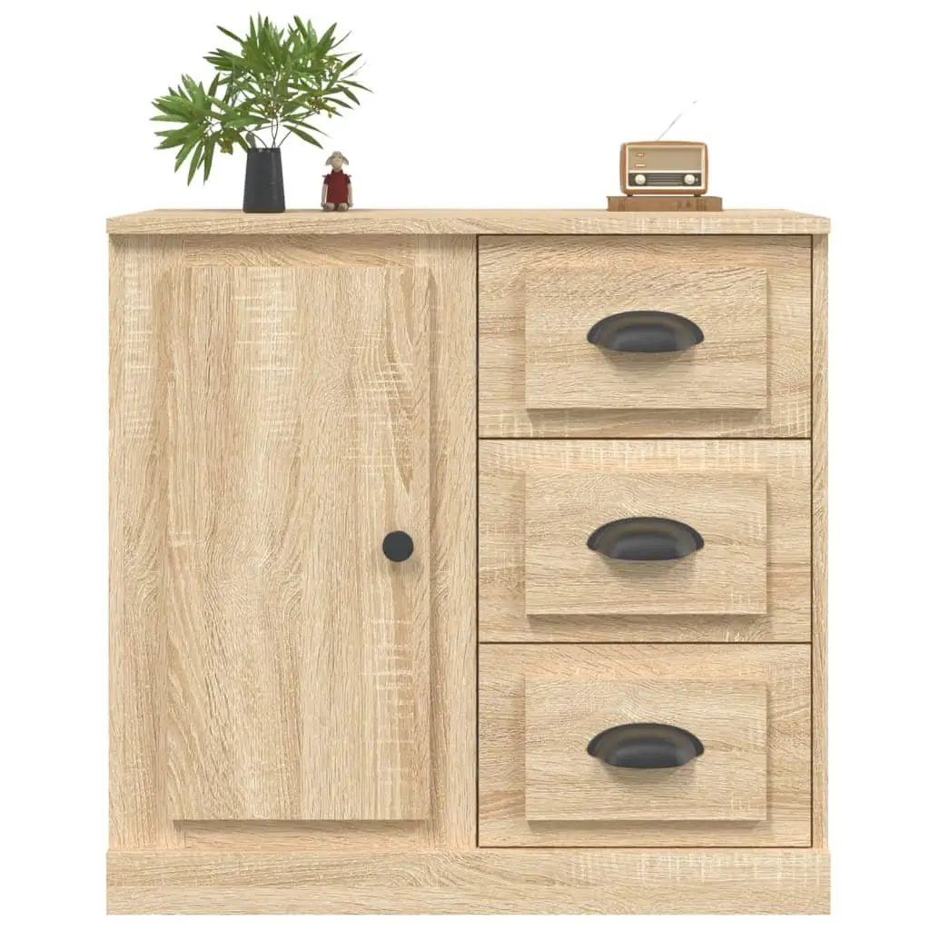 Sideboard Brown 70x35.5x67.5 cm Engineered Wood Storage Cabinet
