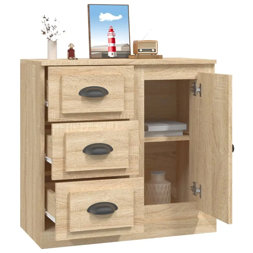 Sideboard Brown 70x35.5x67.5 cm Engineered Wood Storage Cabinet