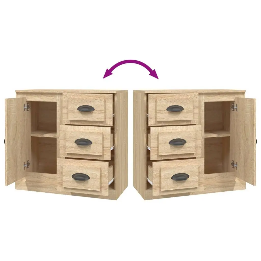 Sideboard Brown 70x35.5x67.5 cm Engineered Wood Storage Cabinet