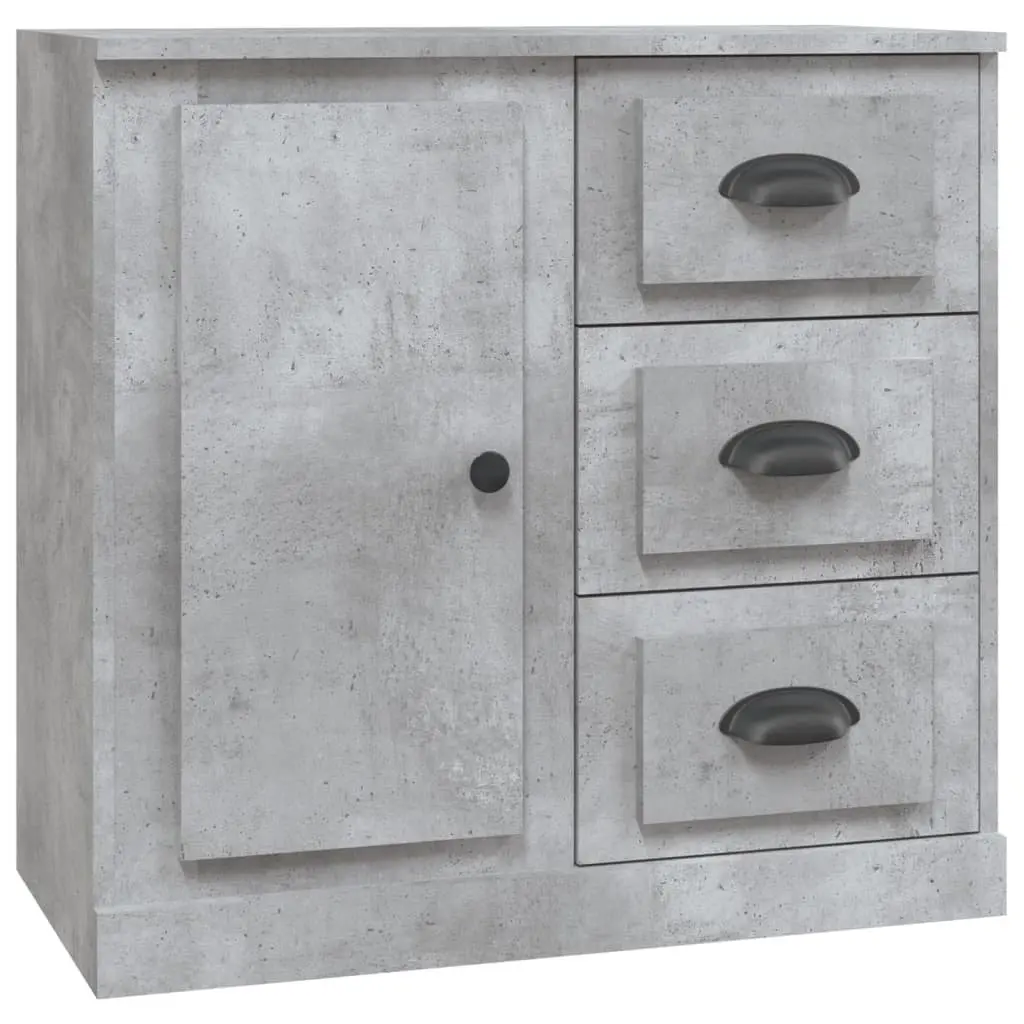 Sideboard Grey Engineered Wood Storage Cabinet Buffet Display Unit