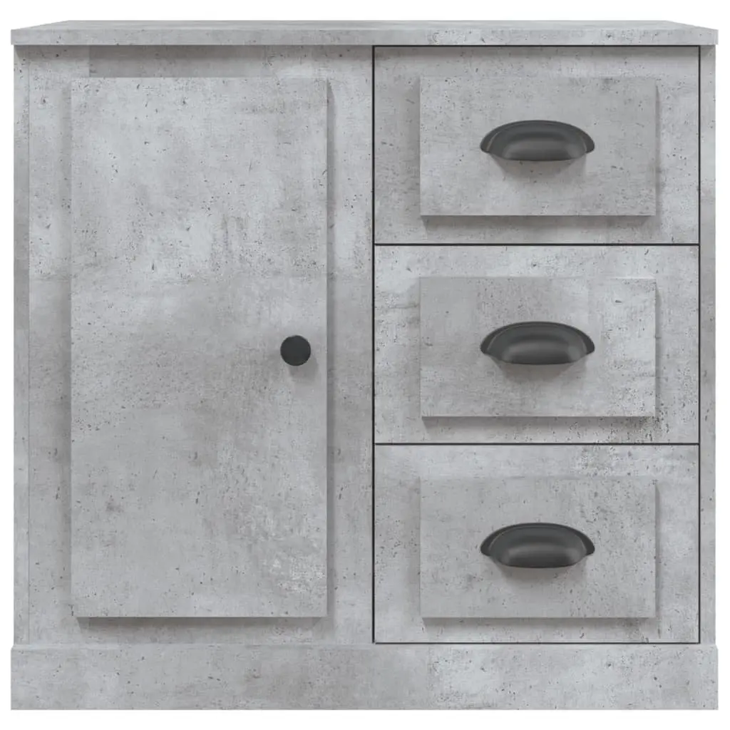 Sideboard Grey Engineered Wood Storage Cabinet Buffet Display Unit