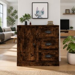 Brown Storage Sideboard for Living Room