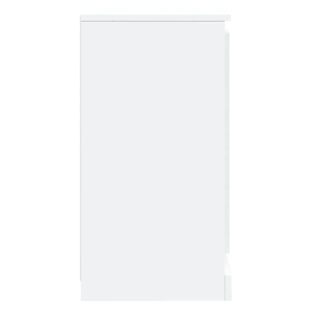 Sideboards 2 pcs White Storage Cabinet Cupboard Engineered Wood Home Furniture