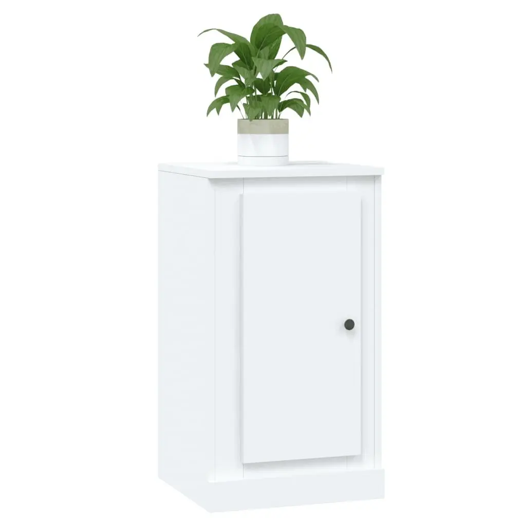 Sideboards 2 pcs White Storage Cabinet Cupboard Engineered Wood Home Furniture