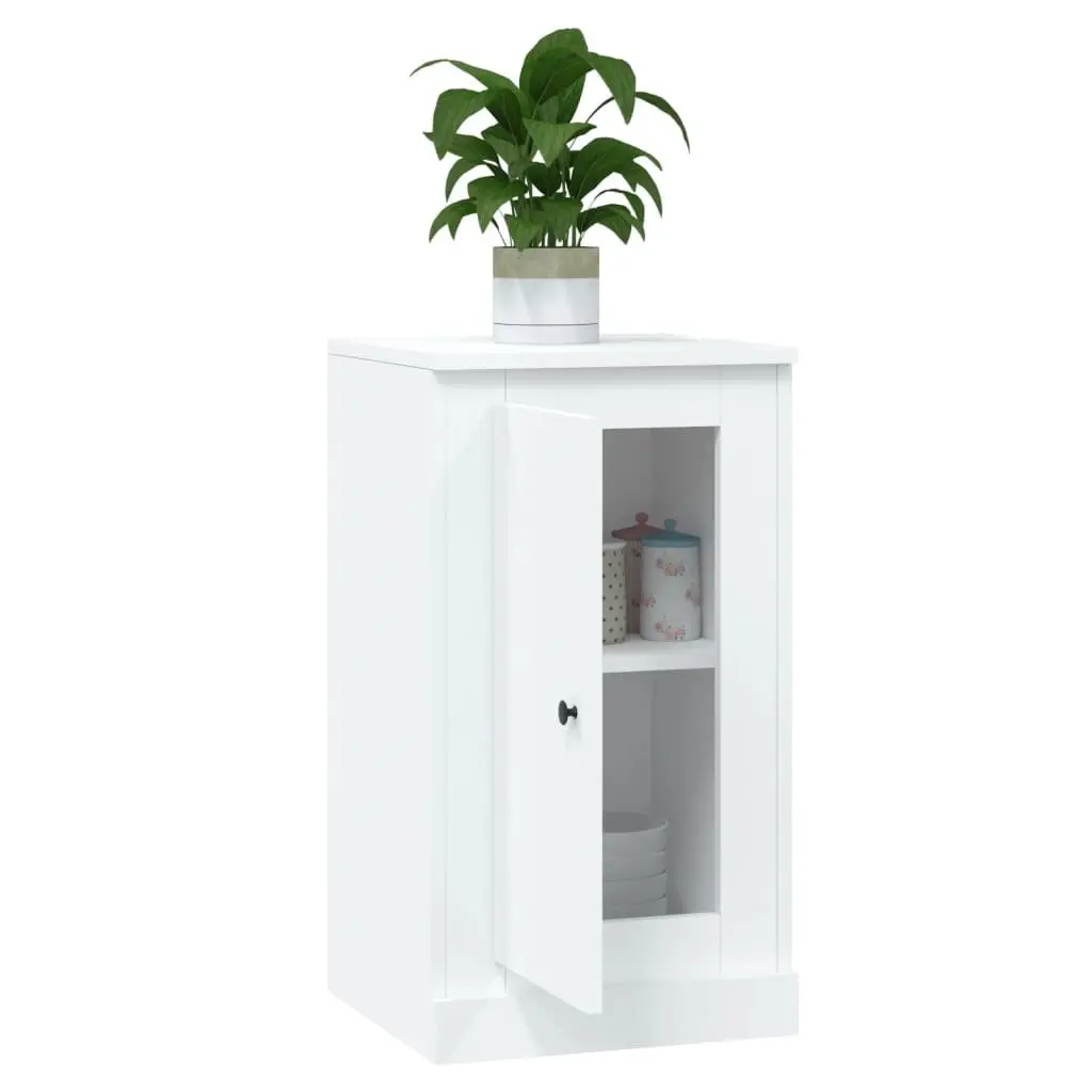 Sideboards 2 pcs White Storage Cabinet Cupboard Engineered Wood Home Furniture