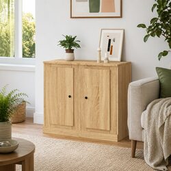 Brown Engineered Wood Sideboards for Storage and Display