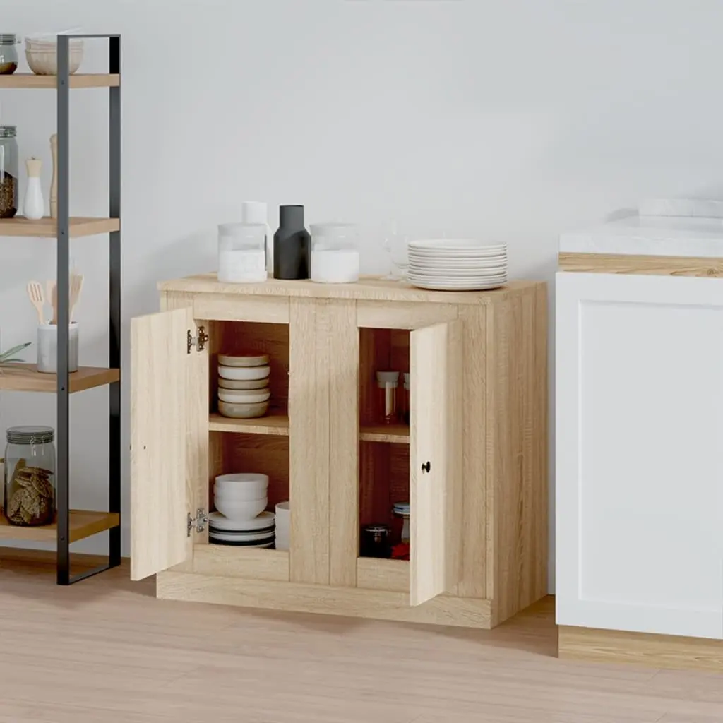 Brown Engineered Wood Sideboards for Storage and Display