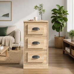 Brown Engineered Wood Sideboard for Stylish Storage
