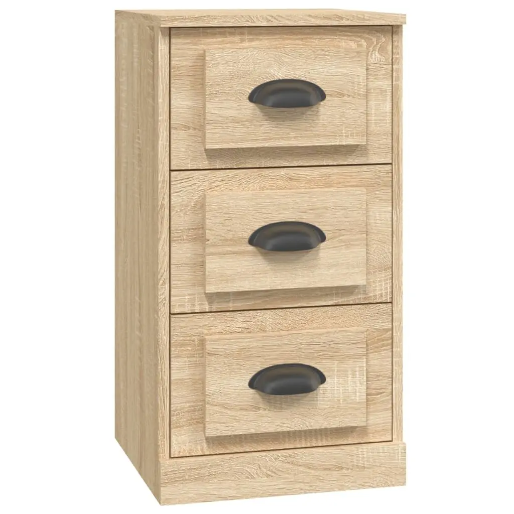 Sideboard Brown Engineered Wood Storage Cabinet Buffet Display Unit 36W x 35.5D x 67.5H cm