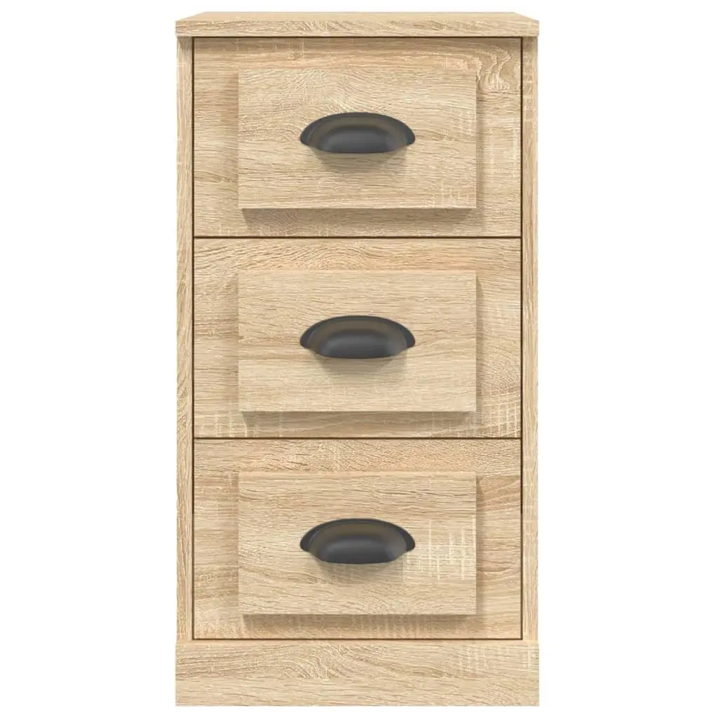 Sideboard Brown Engineered Wood Storage Cabinet Buffet Display Unit 36W x 35.5D x 67.5H cm