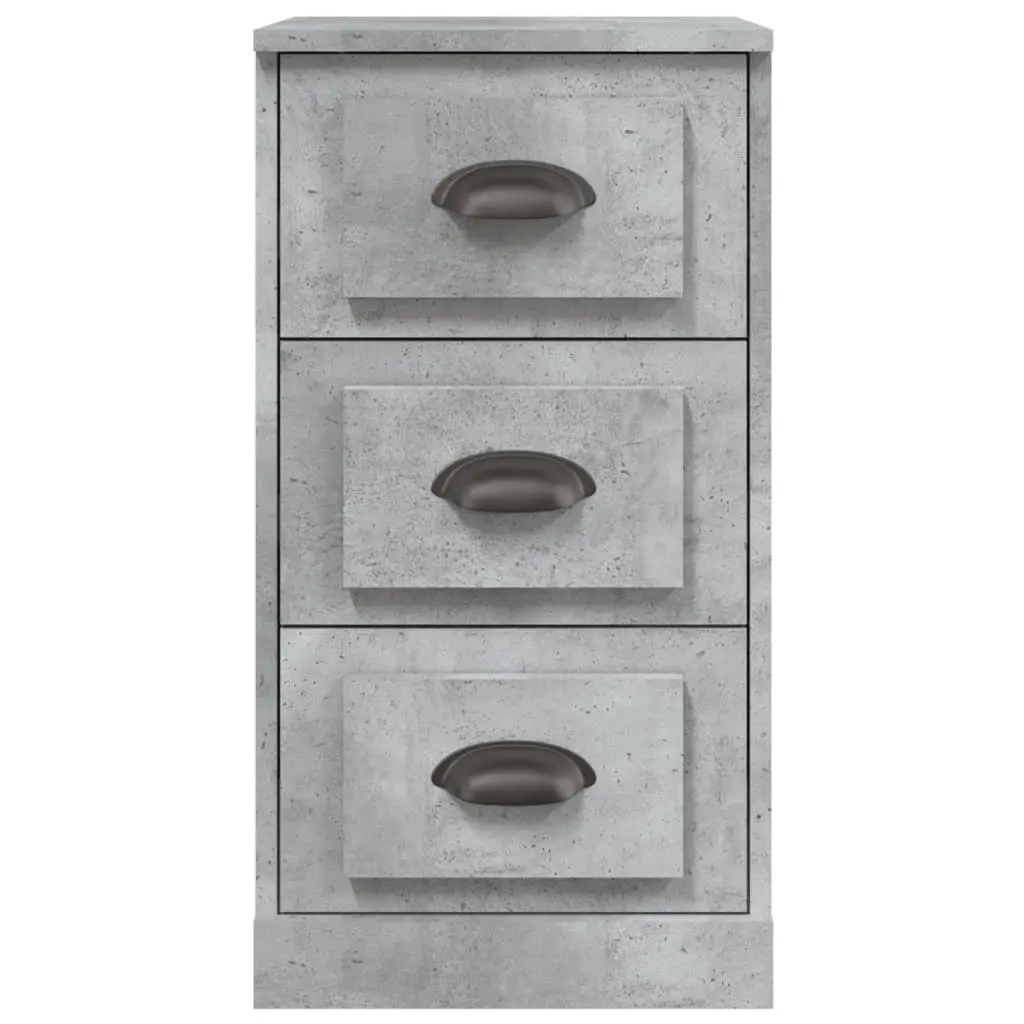 Storage Cabinet Engineered Wood Grey Living Room Sideboard Display 36x35.5x67.5cm