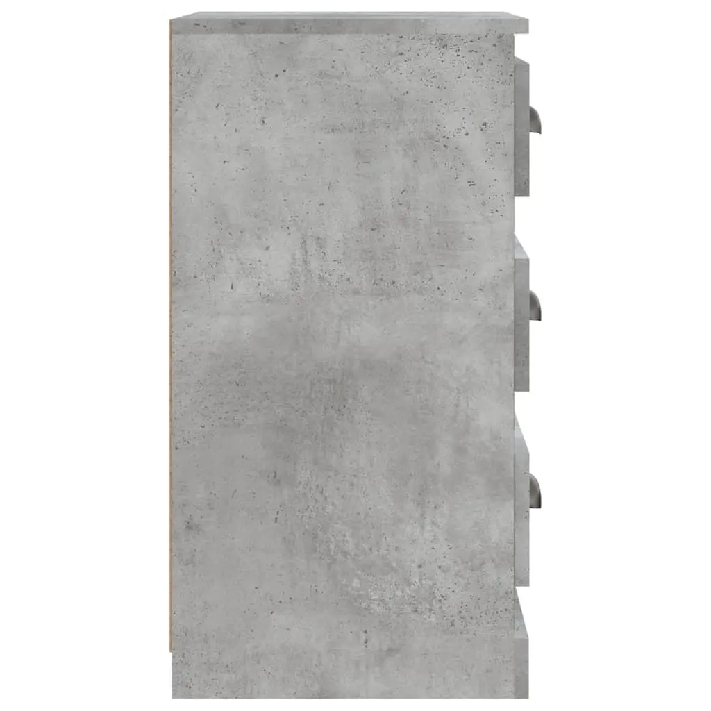 Storage Cabinet Engineered Wood Grey Living Room Sideboard Display 36x35.5x67.5cm