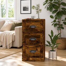 Brown Engineered Wood Sideboard for Elegant Storage