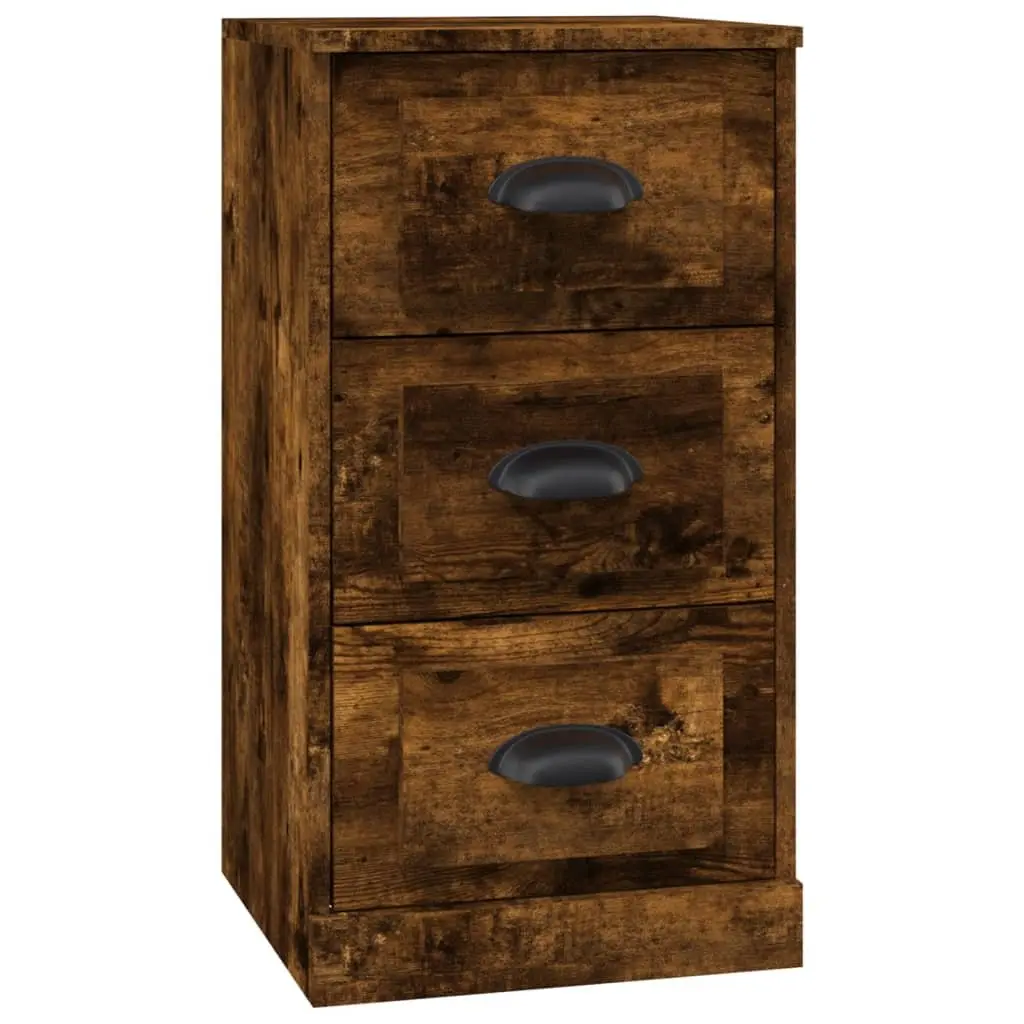 Engineered Wood Sideboard Brown Storage Cabinet Display Unit 36cm x 35.5cm x 67.5cm