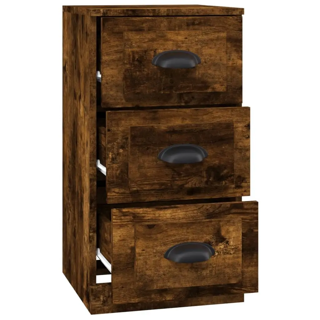 Engineered Wood Sideboard Brown Storage Cabinet Display Unit 36cm x 35.5cm x 67.5cm