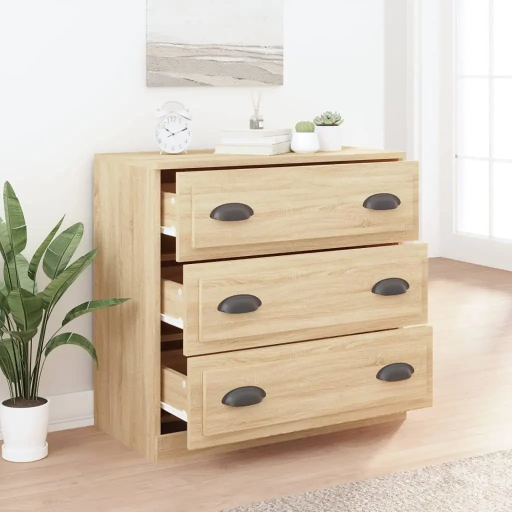 Sideboard Engineered Wood Brown Storage Cabinet Cupboard Furniture