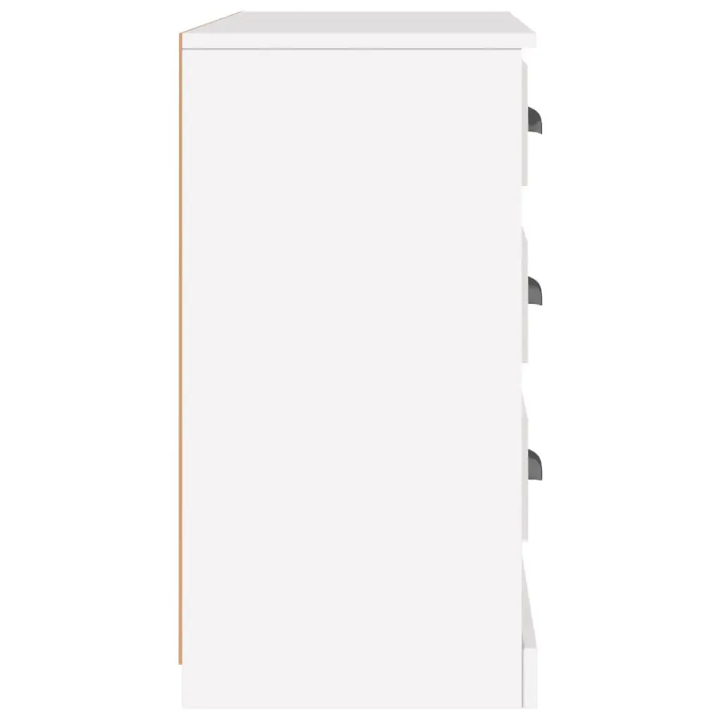 White Sideboard Cabinet Storage Buffet Engineered Wood Furniture Cupboard