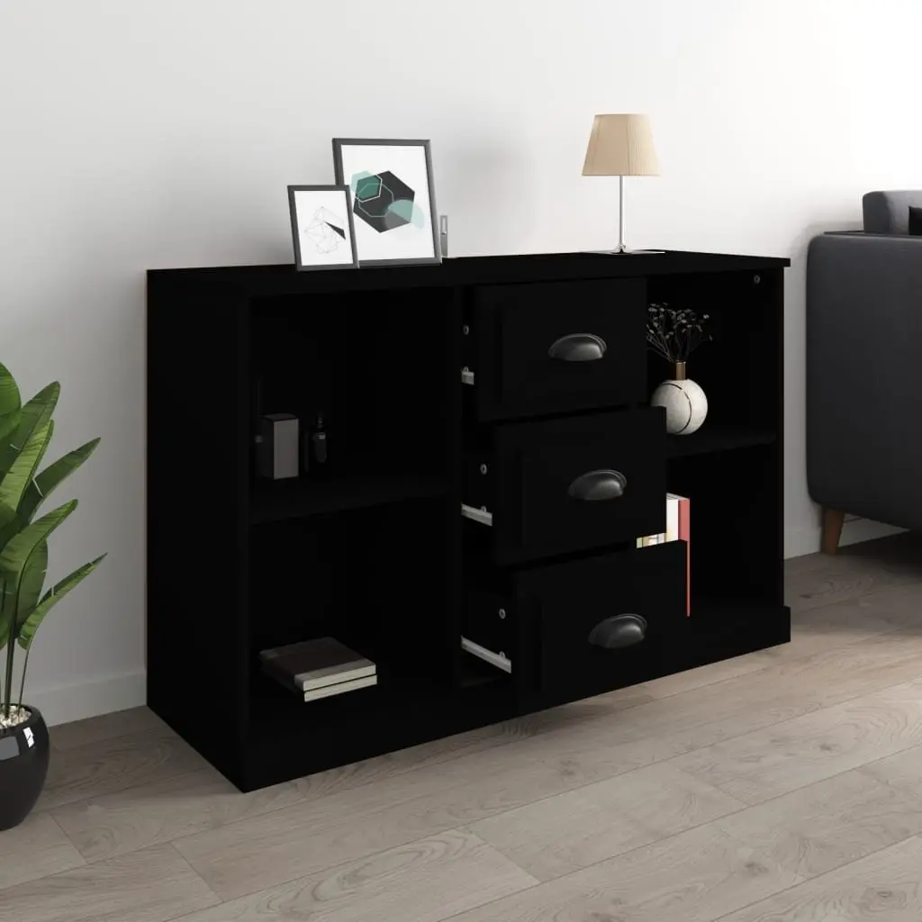 Black Sideboard Cabinet for Home Storage