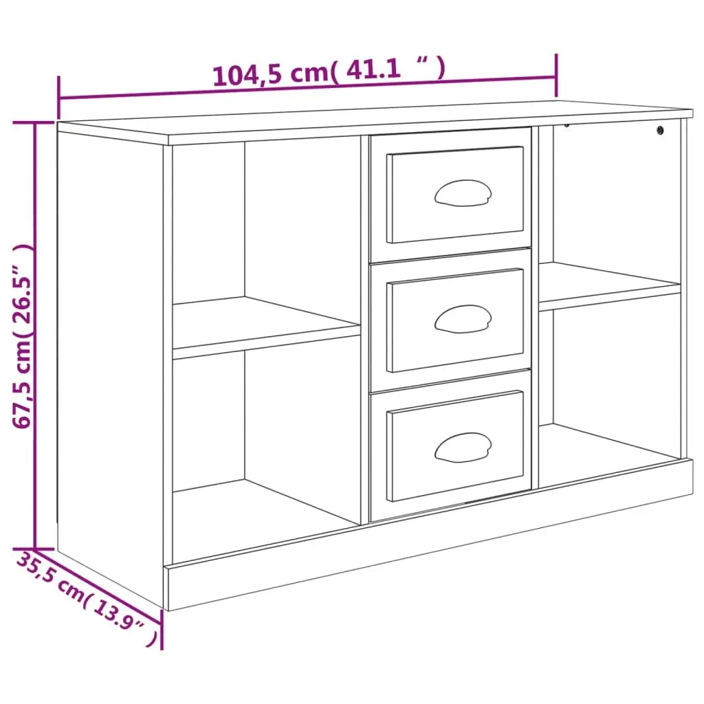 Black Sideboard Cabinet for Home Storage