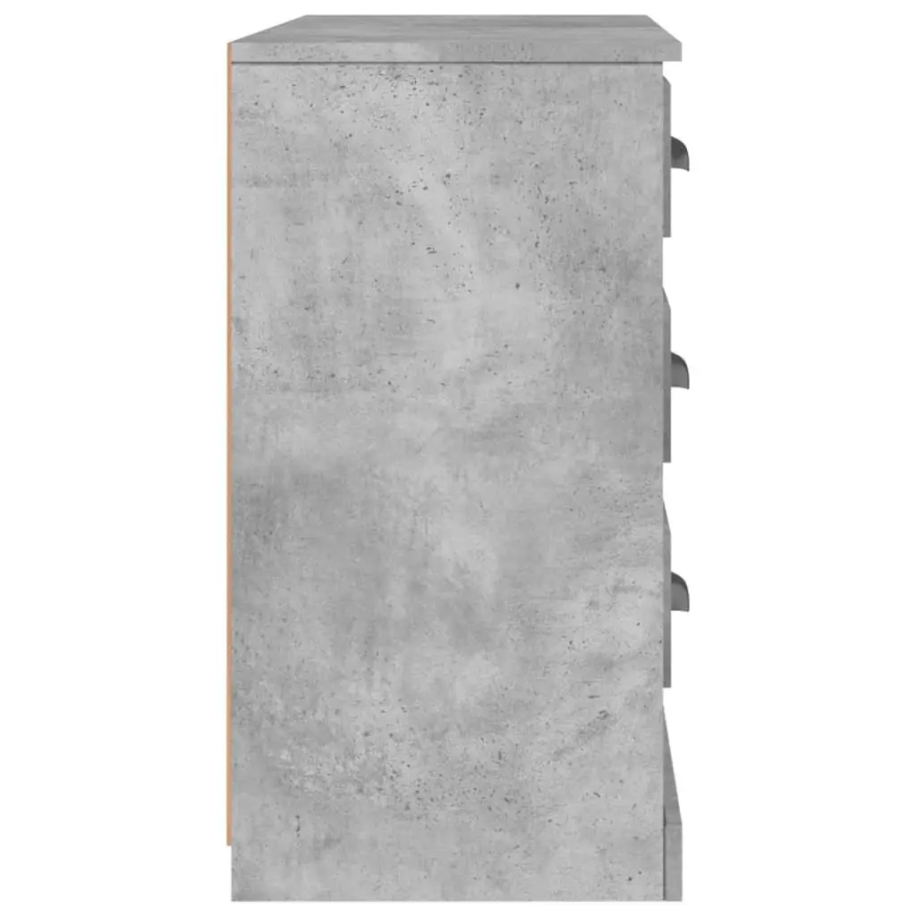 Sideboard Grey Engineered Wood Storage Cabinet Buffet Console Table