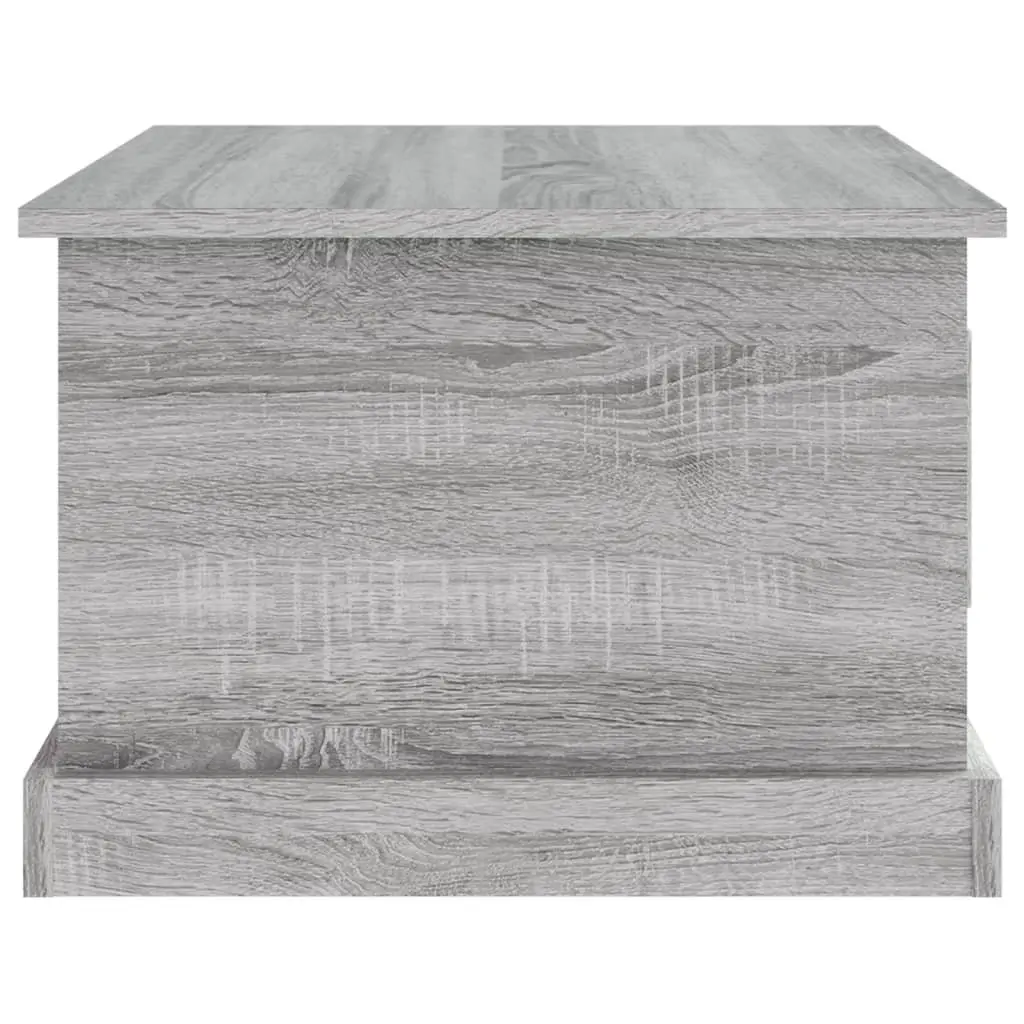Coffee Table Grey Sonoma 50x50x35 cm Engineered Wood with Storage Drawer
