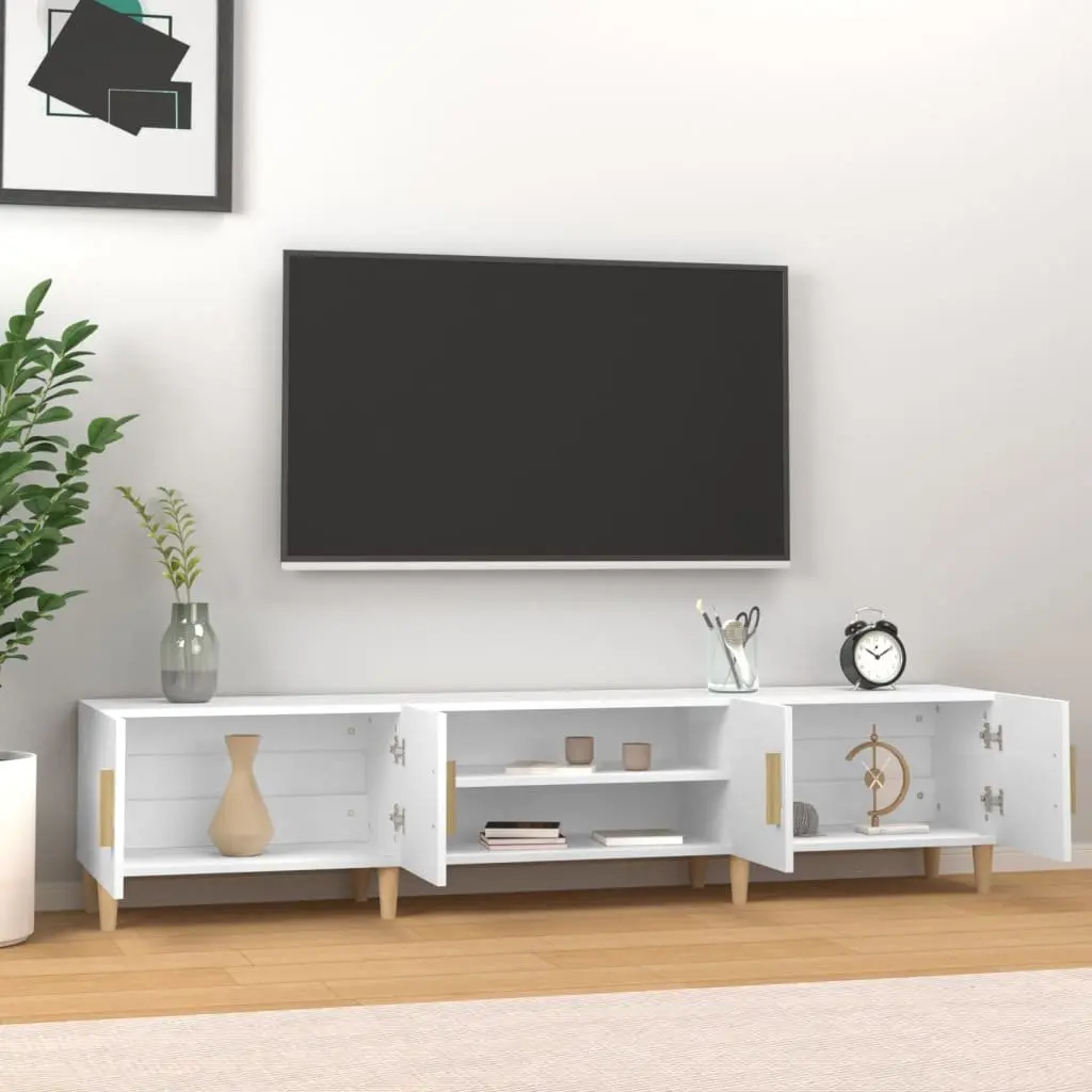 White TV Cabinet for Living Spaces