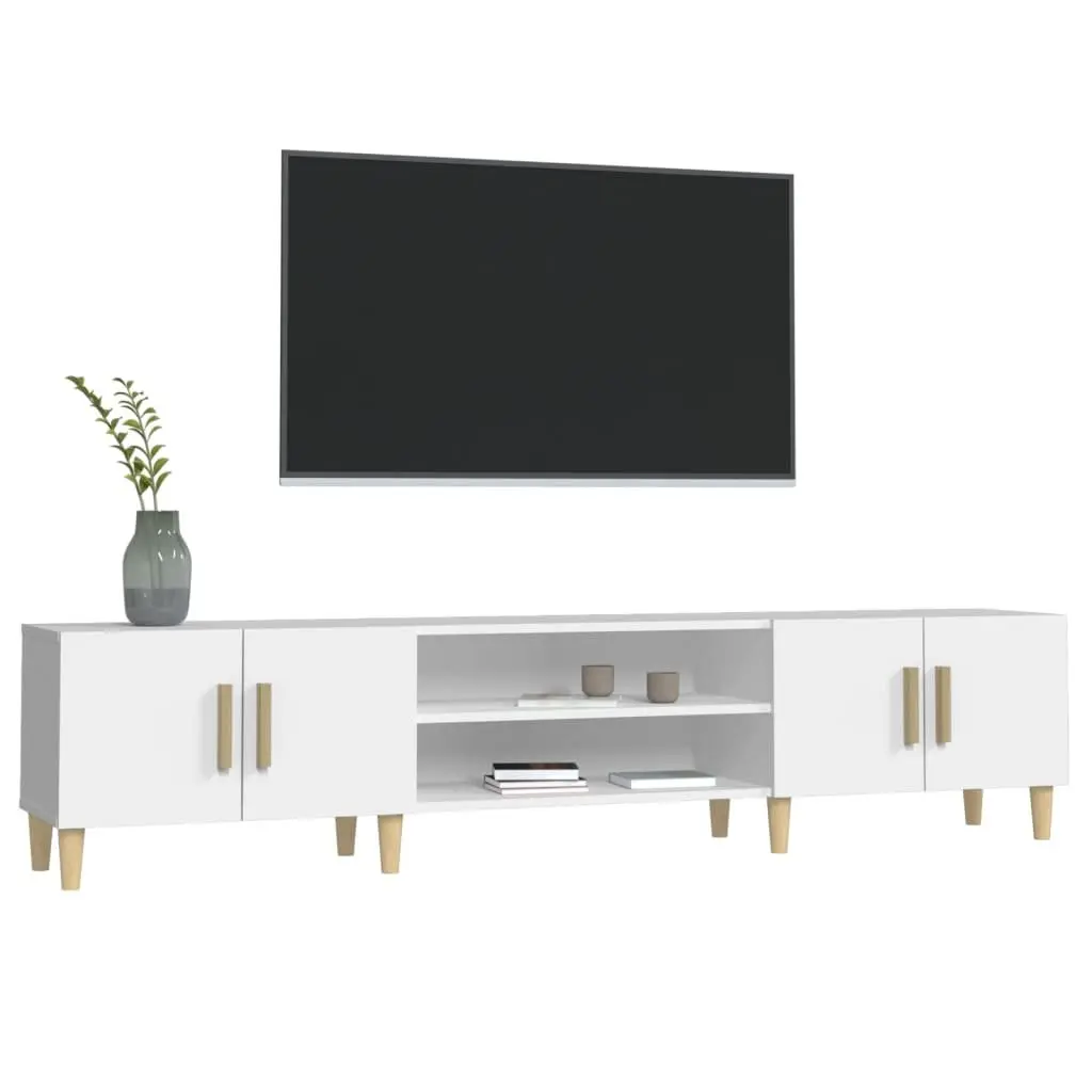 White TV Cabinet for Living Spaces