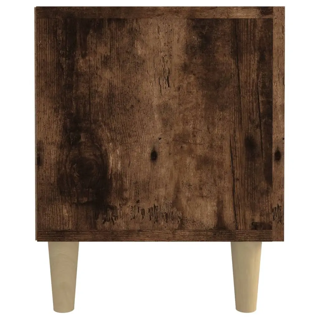 Engineered Wood TV Stand Storage Unit Brown 180x31.5x40cm with 4 Compartments and Doors