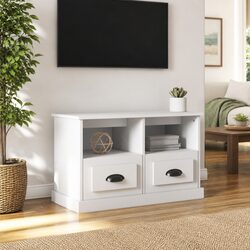 Stylish White TV Cabinet for Living Spaces