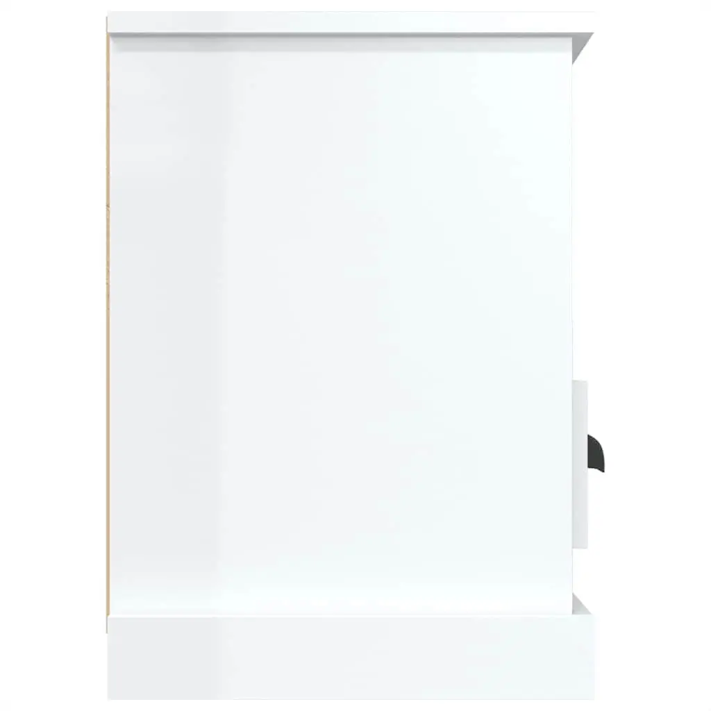 White High Gloss TV Cabinet with Storage 100x35x50cm