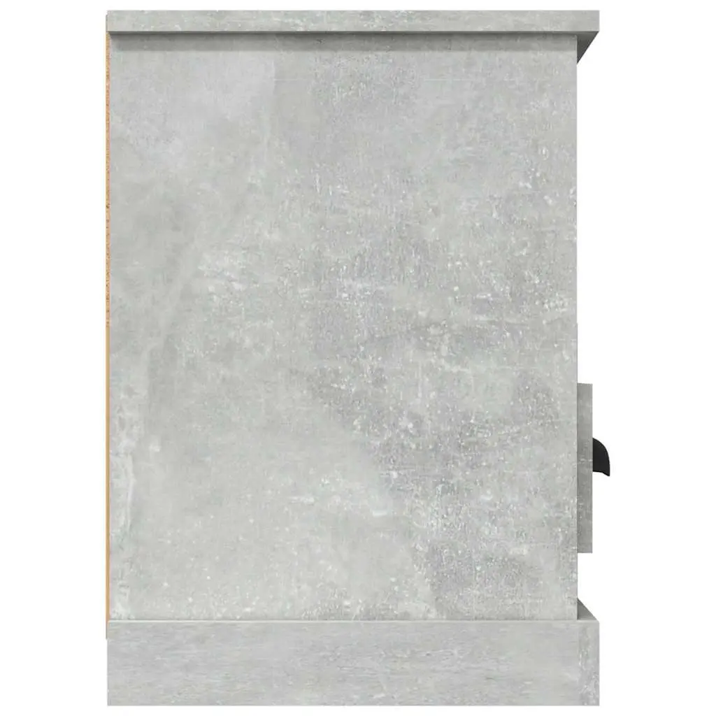 Grey Engineered Wood TV Cabinet with 3 Drawers