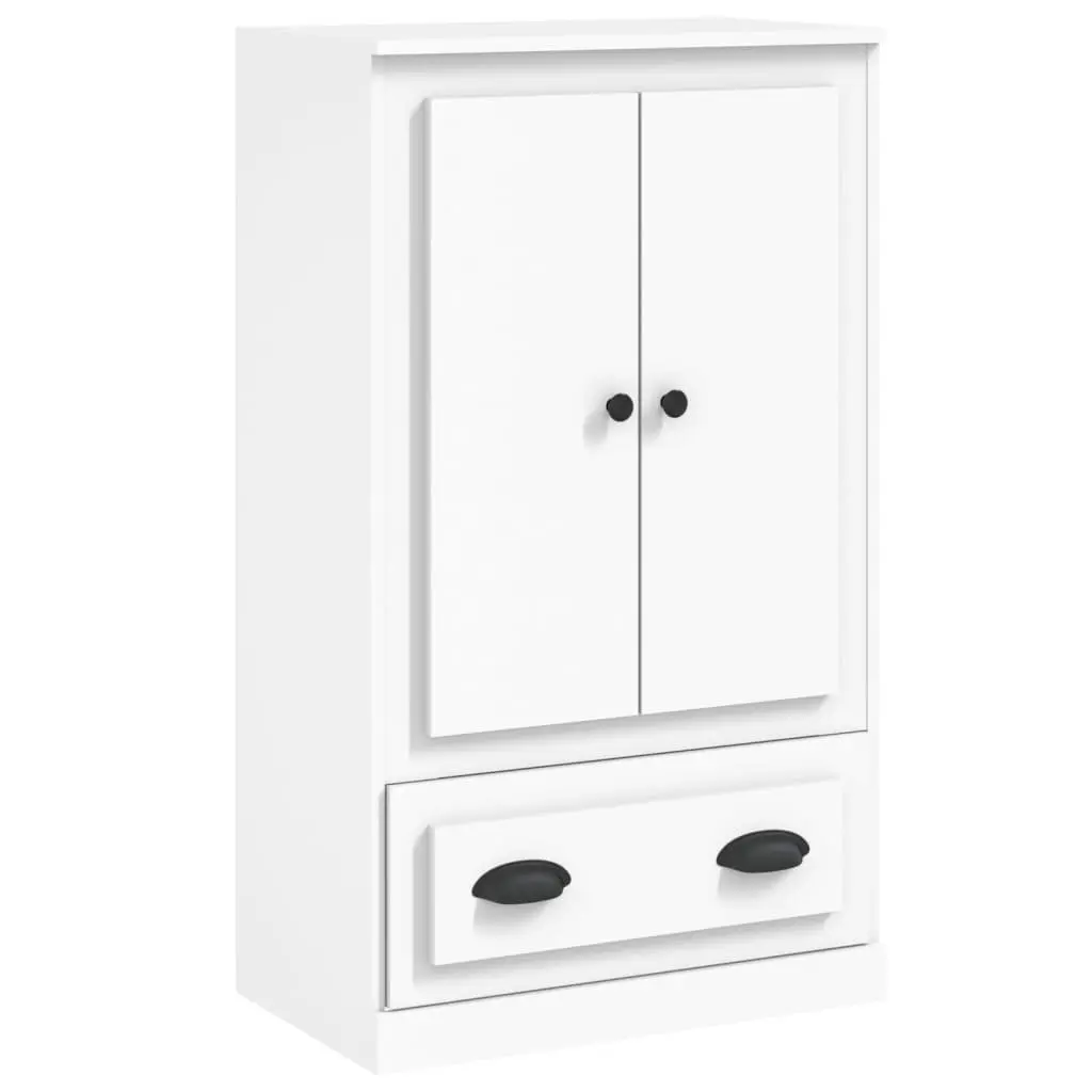 White Highboard Storage Cabinet 60x35.5x103.5cm