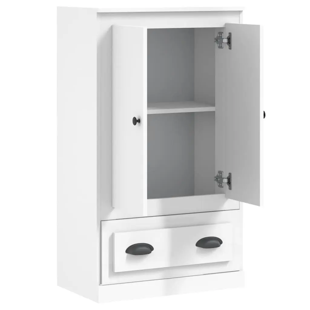 White Highboard Storage Cabinet 60x35.5x103.5cm