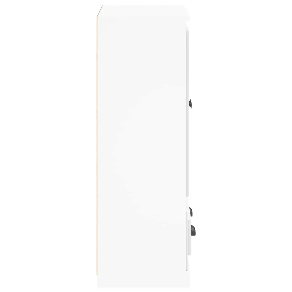 White Highboard Storage Cabinet 60x35.5x103.5cm