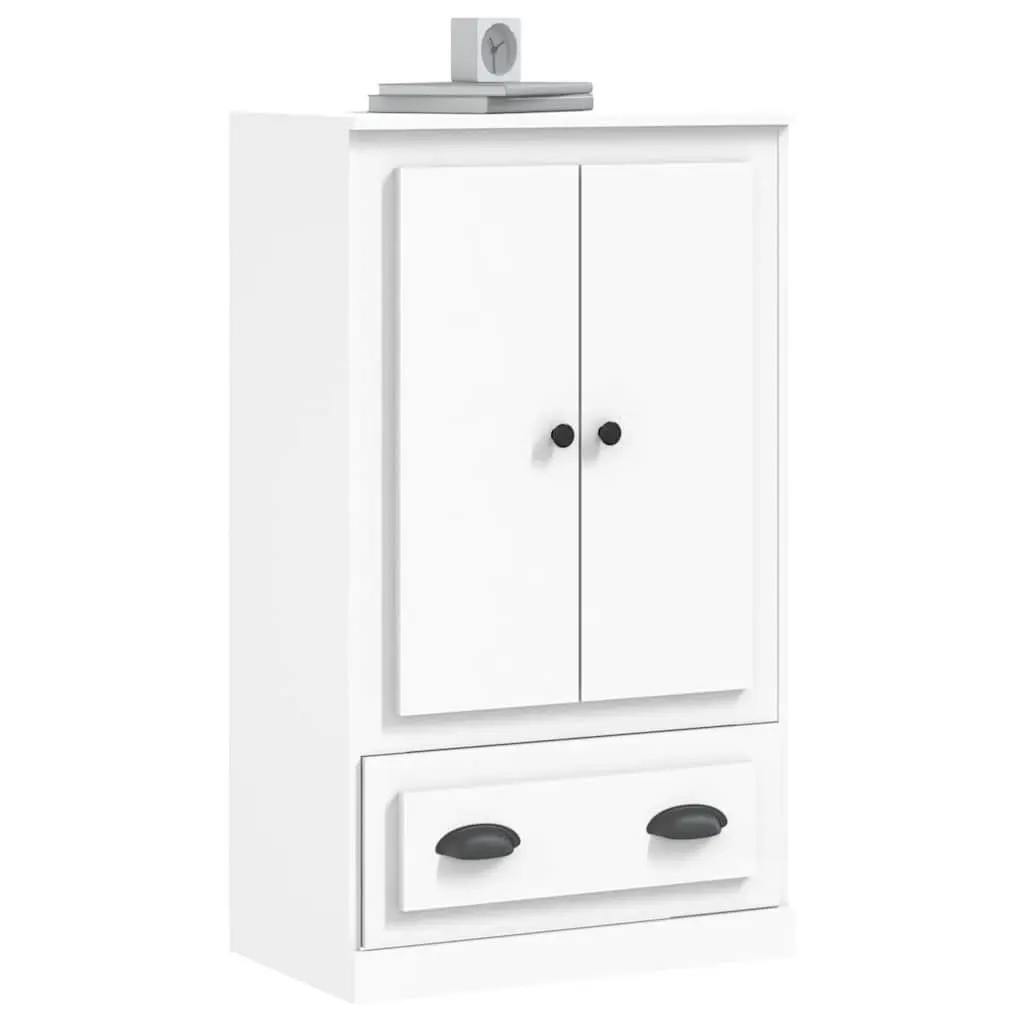 White Highboard Storage Cabinet 60x35.5x103.5cm