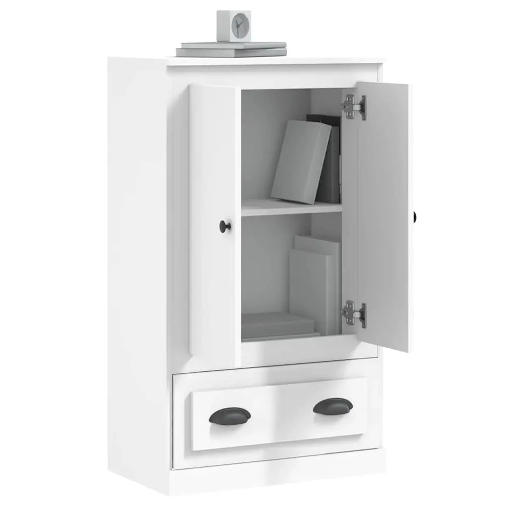White Highboard Storage Cabinet 60x35.5x103.5cm