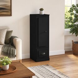 Chic Black Highboard Sideboard Storage Cabinet