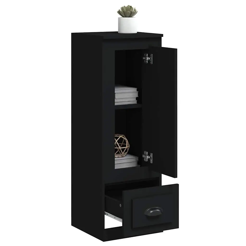 Black Highboard Sideboard Storage Cabinet