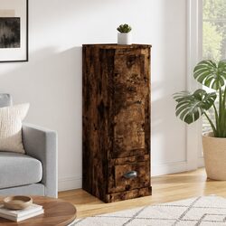 Charming Brown Highboard Smoked Oak Sideboard