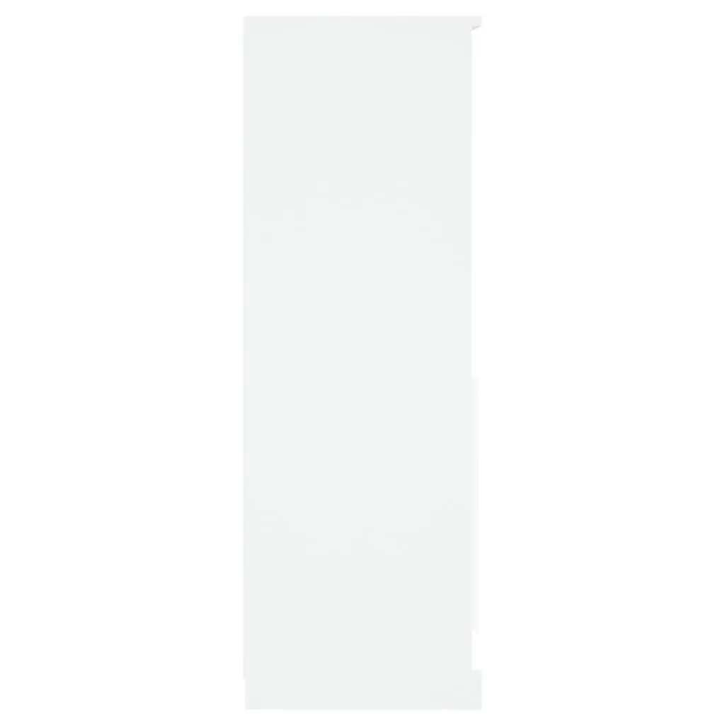 Highboard Storage Cabinet White Engineered Wood Sideboard Buffet Display Unit 60 x 35.5 x 103.5 cm