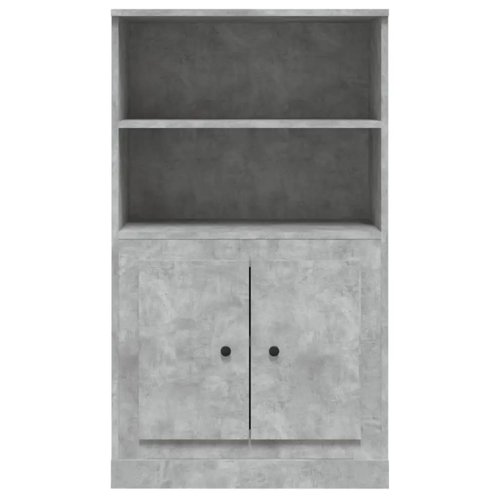 Highboard Sideboard Storage Cabinet Grey 60x35.5x103.5 cm Engineered Wood
