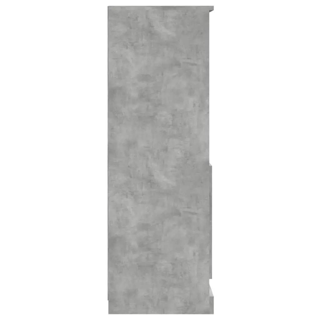 Highboard Sideboard Storage Cabinet Grey 60x35.5x103.5 cm Engineered Wood