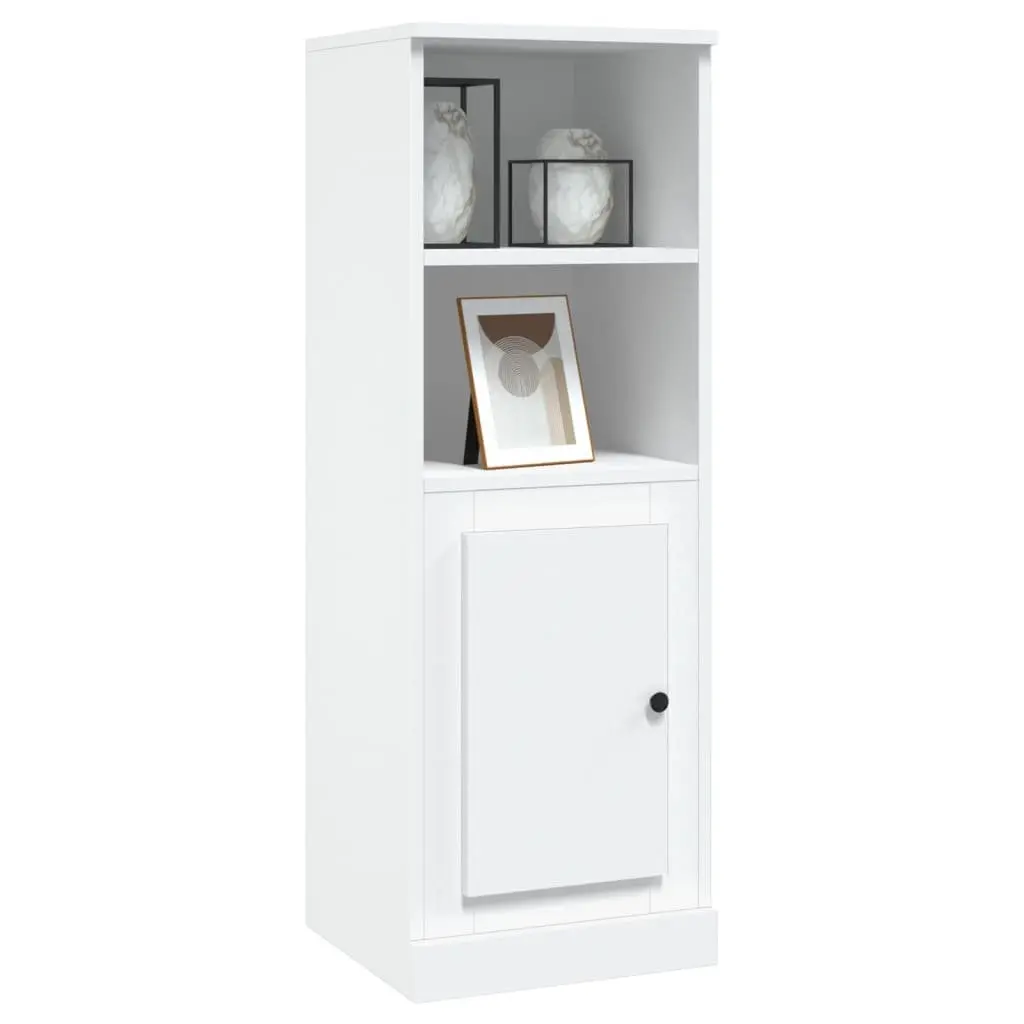 White Highboard Storage Cabinet 36x35.5x103.5cm
