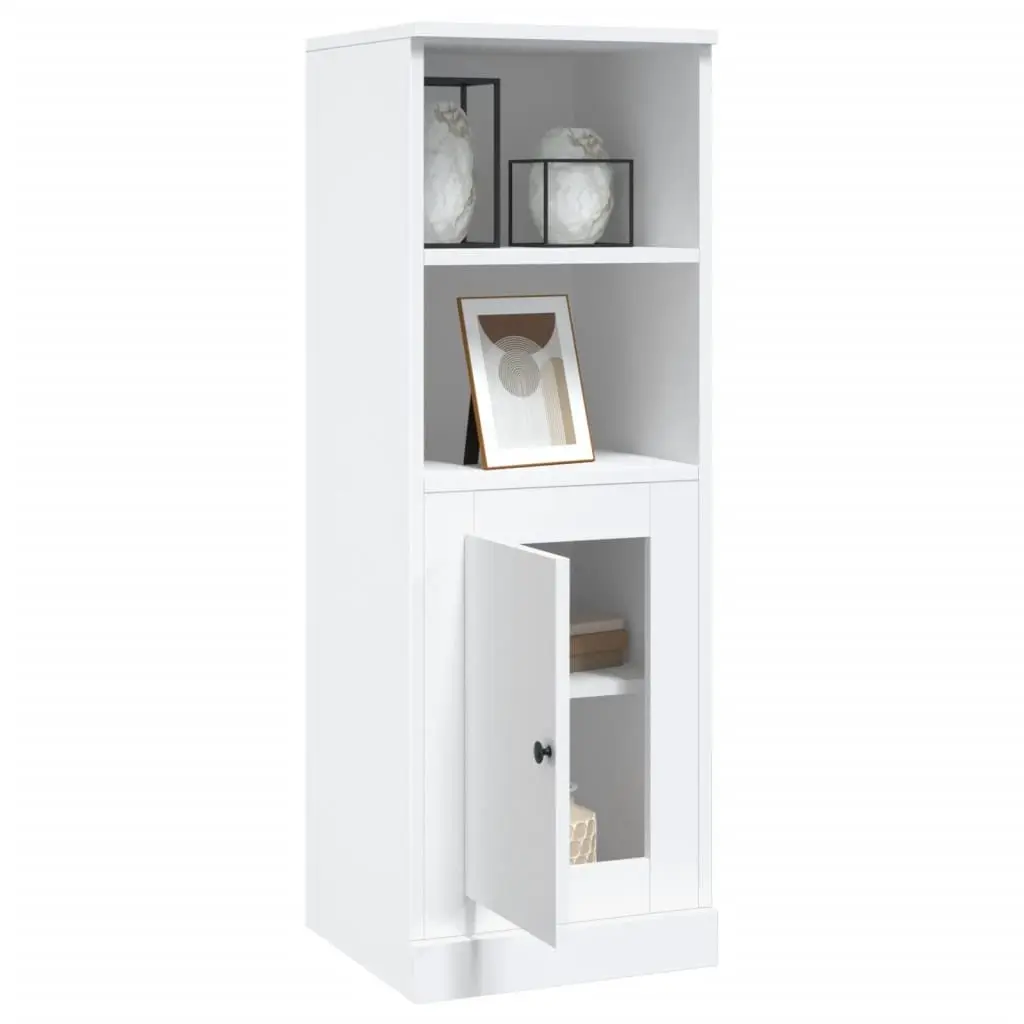 White Highboard Storage Cabinet 36x35.5x103.5cm