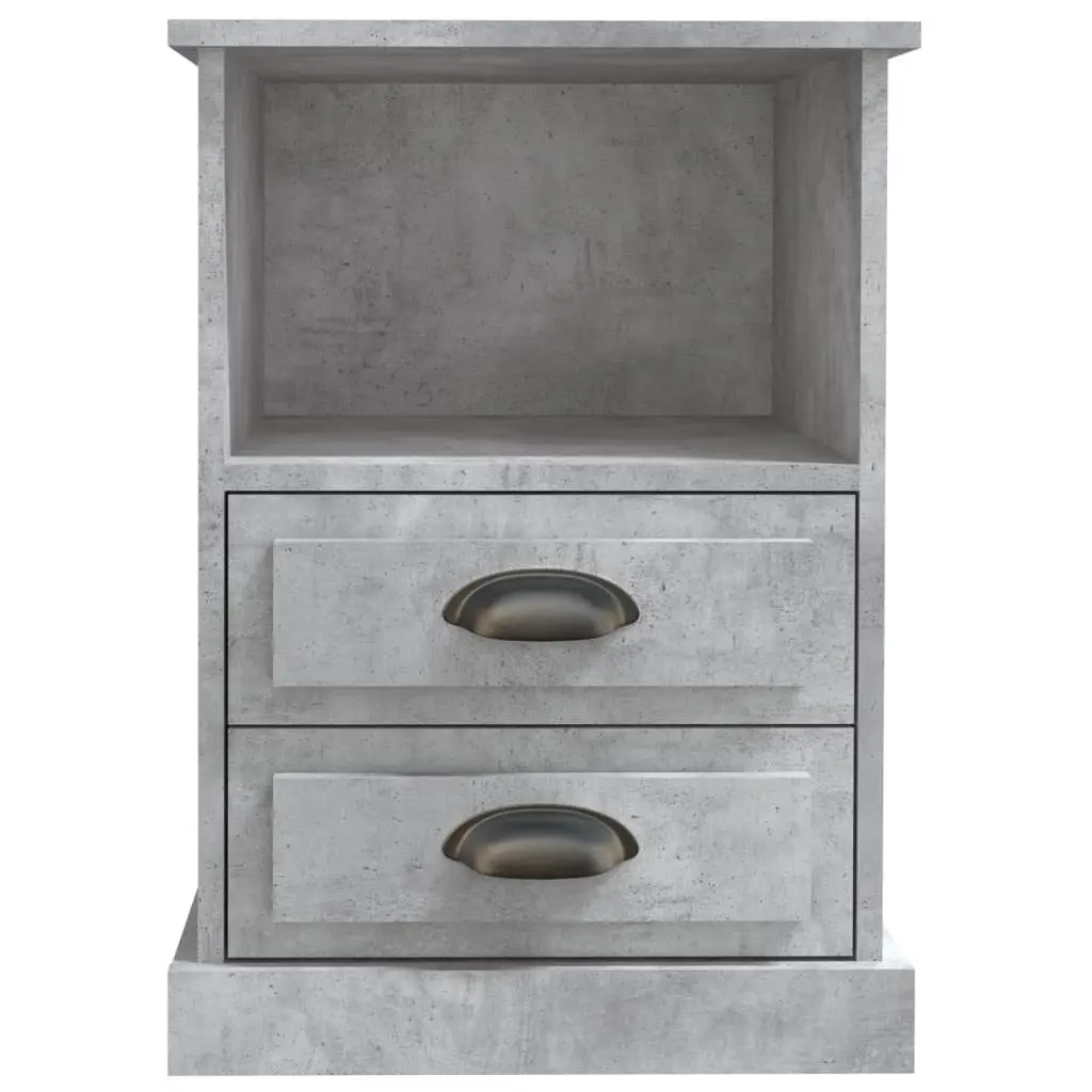 Grey Bedside Cabinet with Drawers